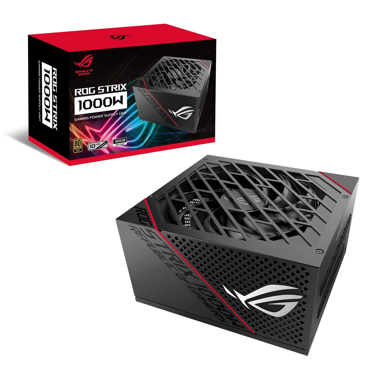 ASUS ROG Strix 1200W Platinum (Fully Modular Power Supply, 80 Plus Platinum Certified, ATX 3.1, GaN MOSFET, GPU-First Intelligent Voltage Stabilizer, 10-Year Warranty)