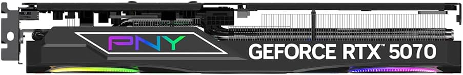 PNY NVIDIA GeForce RTX™ 5070 Epic-X™ ARGB OC Triple Fan, Graphics Card (12GB GDDR7, 192-bit, Boost Speed: 2685 MHz, SFF-Ready, PCIe® 5.0, HDMI®/DP 2.1, 2.4-Slot, Blackwell Architecture, DLSS 4)