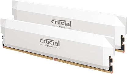 Crucial Pro DDR5 RAM 32GB Kit (2x16GB), 6400MHz CL32, Overclocking Desktop Gaming Memory, Intel XMP 3.0 & AMD Expo Compatible, Black - CP2K16G64C32U5B