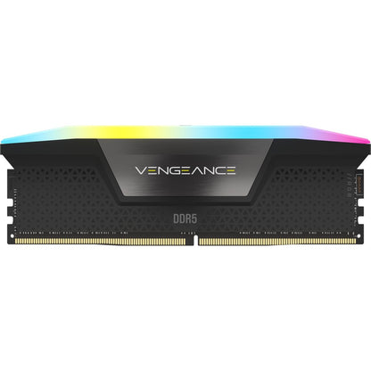 CORSAIR Vengeance RGB DDR5 RAM 16GB (2x8GB) Up to 5200MHz CL40 Intel XMP 3.0 Desktop Computer Memory - Black (CMH16GX5M2B5200C40)