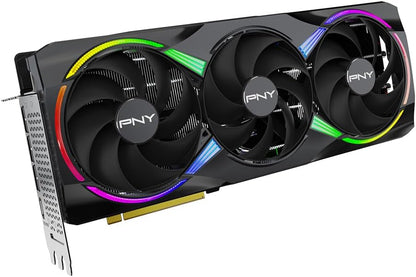 PNY NVIDIA GeForce RTX™ 5080 Epic-X™ ARGB OC Triple Fan, Graphics Card (16GB GDDR7, 256-bit, Boost Speed: 2775 MHz, PCIe® 5.0, HDMI®/DP 2.1, 2.99-Slot, NVIDIA Blackwell Architecture, DLSS 4)