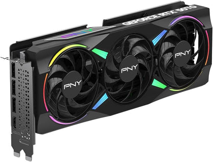 PNY NVIDIA GeForce RTX™ 5070 Epic-X™ ARGB OC Triple Fan, Graphics Card (12GB GDDR7, 192-bit, Boost Speed: 2685 MHz, SFF-Ready, PCIe® 5.0, HDMI®/DP 2.1, 2.4-Slot, Blackwell Architecture, DLSS 4)