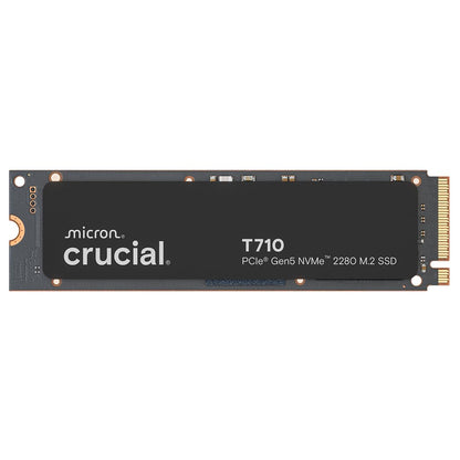 Crucial T710 PCIe Gen5 NVMe 2TB SSD, Up to 14,900 MB/s, Laptop & Desktop Compatible (PC), for Creatives and Hardcore Gamers, Solid State Drive, Includes 1Mo Adobe CC – CT2000T710SSD8-01