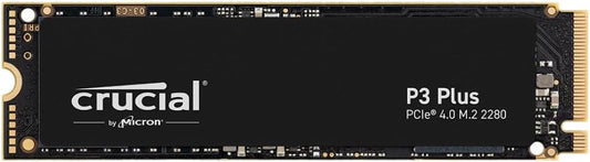 Crucial P3 Plus PCIe Gen4 NVMe 1TB SSD, Up to 5,000MB/s Read, Laptop & Desktop (PC) Compatible, Solid State Drive – CT1000P3SSD8