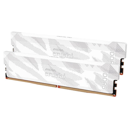 Crucial Pro DDR5 RAM 32GB Kit (2x16GB), 6400MHz CL32, Overclocking Desktop Gaming Memory, Intel XMP 3.0 & AMD Expo Compatible, Black - CP2K16G64C32U5B