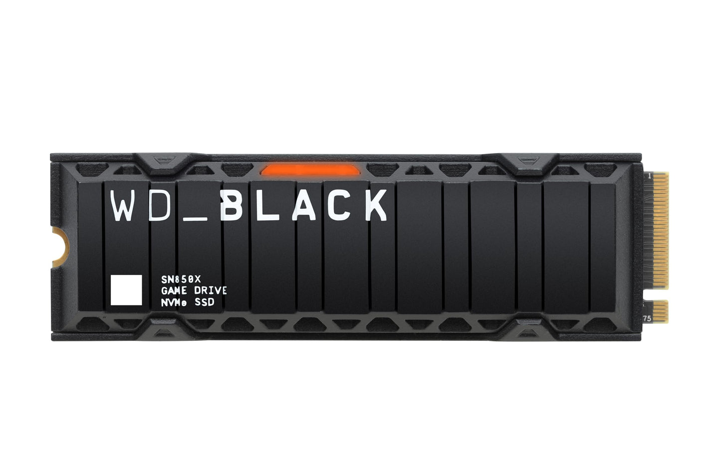 WD_BLACK SN850X 2TB NVMe SSD - M.2 2280, Up to 7,300 MB/s Read speeds, Up to 6,300 MB/s write speeds, Gaming Expansion, High Performance Internal Solid State Drive - WDS200T2X0E