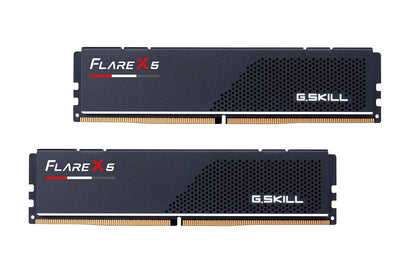 G.SKILL Flare X5 Series DDR5 RAM (AMD Expo & Intel XMP 3.0) 32GB (2x16GB) 6000MT/s CL36-36-36-96 1.35V Desktop Computer Memory U-DIMM - Matte Black (F5-6000J3636F16GX2-FX5)