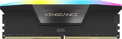 CORSAIR Vengeance RGB DDR5 RAM 16GB (2x8GB) Up to 5200MHz CL40 Intel XMP 3.0 Desktop Computer Memory - Black (CMH16GX5M2B5200C40)