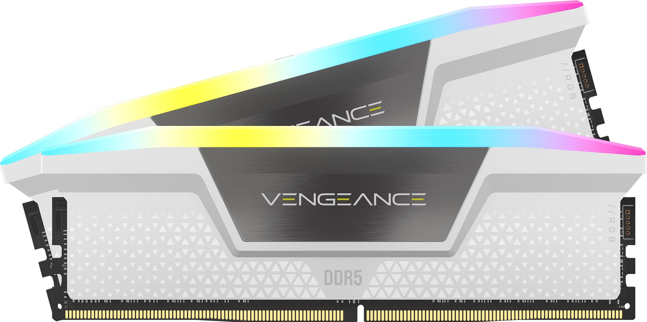 CORSAIR Vengeance RGB DDR5 RAM 32GB (2x16GB) Up to 6000MHz CL36-44-44-96 1.35V Intel XMP 3.0 Computer Memory – Black (CMH32GX5M2E6000C36)