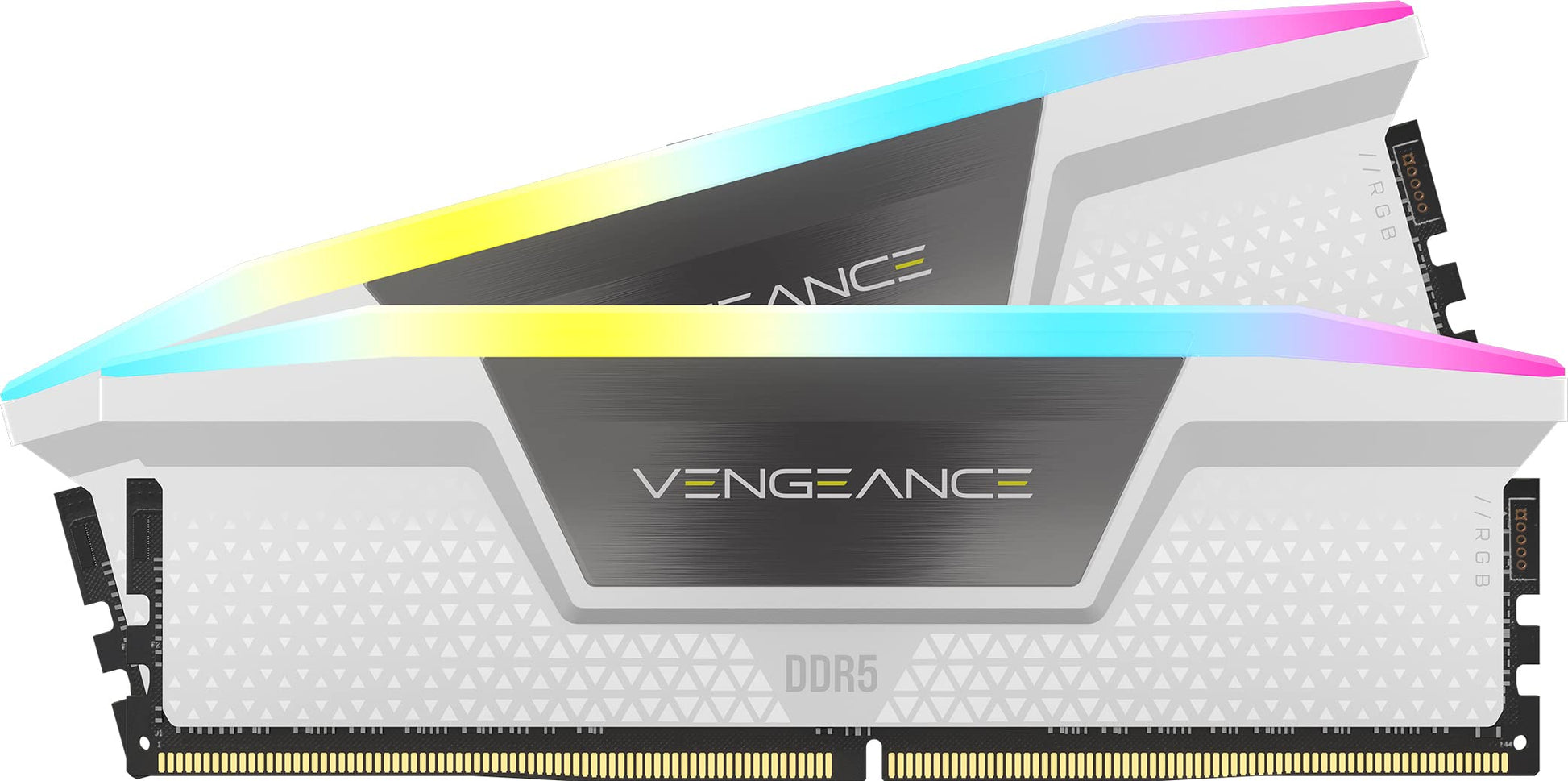 CORSAIR Vengeance RGB DDR5 RAM 16GB (2x8GB) Up to 5200MHz CL40 Intel XMP 3.0 Desktop Computer Memory - Black (CMH16GX5M2B5200C40)