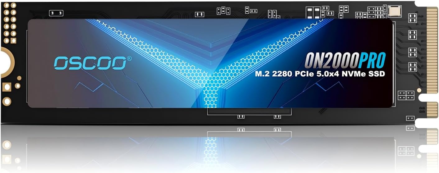 1TB NVMe Gen 5.0 SSD, Up 13,000MB/s,3D TLC NAND, DRAM Cache, Graphene Heatsink, M.2 NVMe PCIe 2280 Gen5x4 SSD for AI Applications, Gaming, PS5, Laptop, PC, Heavy-Duty Workstations