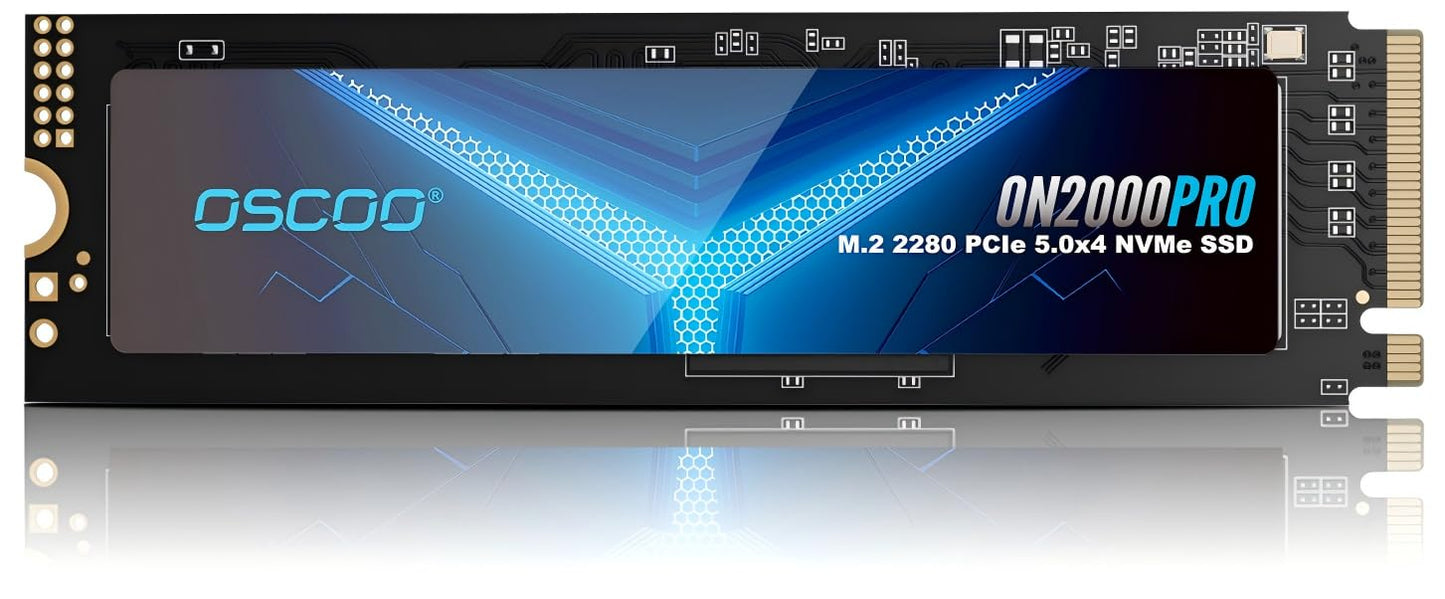 1TB NVMe Gen 5.0 SSD, Up 13,000MB/s,3D TLC NAND, DRAM Cache, Graphene Heatsink, M.2 NVMe PCIe 2280 Gen5x4 SSD for AI Applications, Gaming, PS5, Laptop, PC, Heavy-Duty Workstations