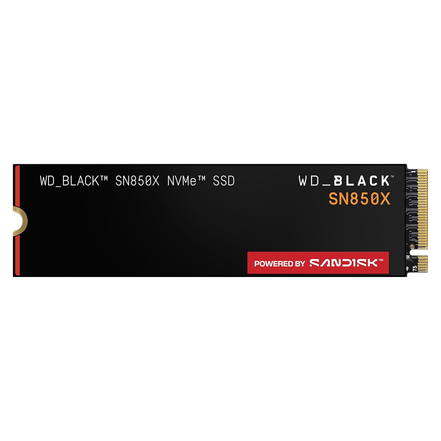 WD_BLACK SN850X 2TB NVMe SSD - M.2 2280, Up to 7,300 MB/s Read speeds, Up to 6,300 MB/s write speeds, Gaming Expansion, High Performance Internal Solid State Drive - WDS200T2X0E