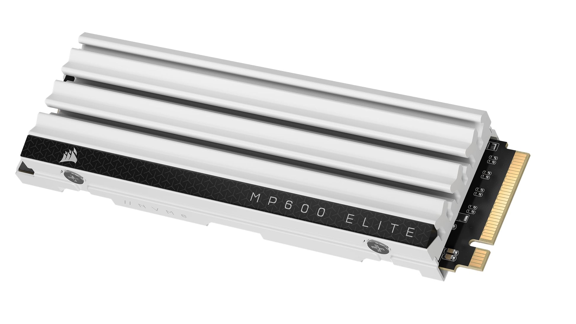 Corsair MP600 Elite 2TB M.2 PCIe Gen4 x4 NVMe SSD – Optimized for PS5 – Included Heatsink – M.2 2280 – Up to 7,000MB/sec Sequential Read – High-Density 3D TLC NAND – White