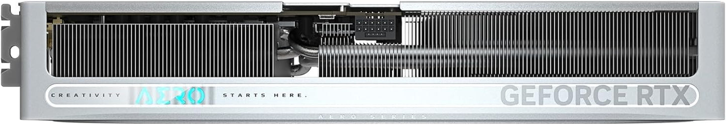 GIGABYTE GeForce RTX 5070 AERO OC 12G Graphics Card, 12GB 192-bit GDDR7, PCIe 5.0, WINDFORCE Cooling System, GV-N5070AERO OC-12GD Video Card, Compatible with Desktop