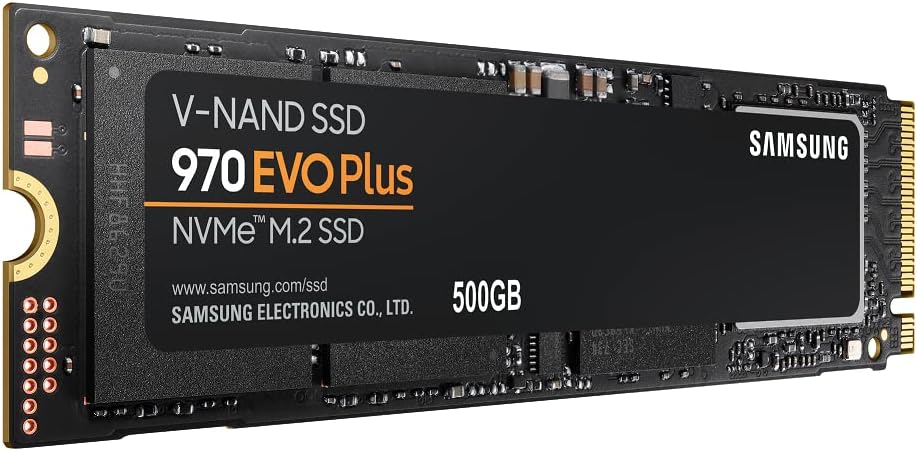 Samsung 970 EVO Plus SSD 500GB - M.2 NVMe Interface Internal Solid State Drive with V-NAND Technology (MZ-V7S500B/AM)