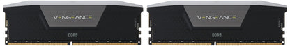 CORSAIR Vengeance RGB DDR5 RAM 16GB (2x8GB) Up to 5200MHz CL40 Intel XMP 3.0 Desktop Computer Memory - Black (CMH16GX5M2B5200C40)