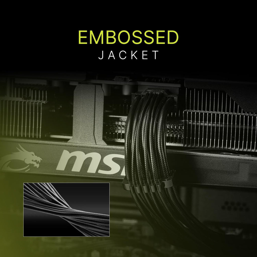 MSI MAG A650GLS PCIE5, Fully Modular Compact Gaming 650W Power Supply, 80+ Gold, ATX 3.1 & PCIe 5.1 Ready, Native Dual-Color 12V-2x6 Cable, Low-Noise, Embossed Jacket Cables, 10 Year Warranty