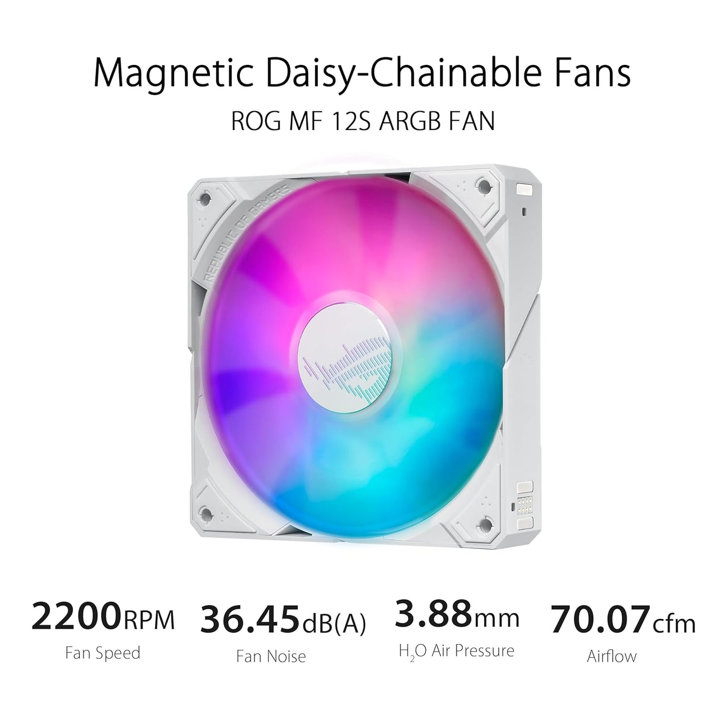 ASUS ROG Ryujin III 240 ARGB WHT All-in-one Liquid CPU Cooler with 240mm Radiator. Asetek 8th gen Pump, 2X Magnetic 120mm ARGB Fans (Daisy Chain Design), 3.5” LCD Display.,White