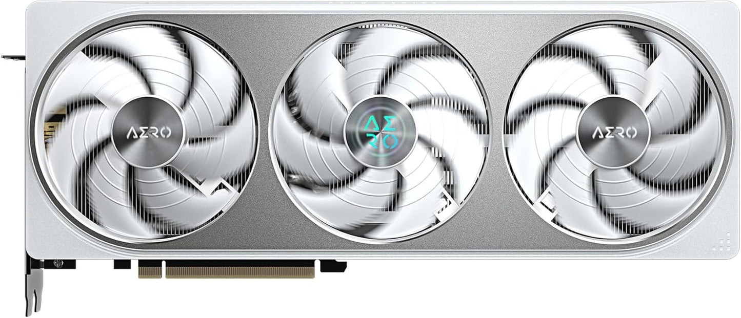 GIGABYTE GeForce RTX 5070 AERO OC 12G Graphics Card, 12GB 192-bit GDDR7, PCIe 5.0, WINDFORCE Cooling System, GV-N5070AERO OC-12GD Video Card, Compatible with Desktop