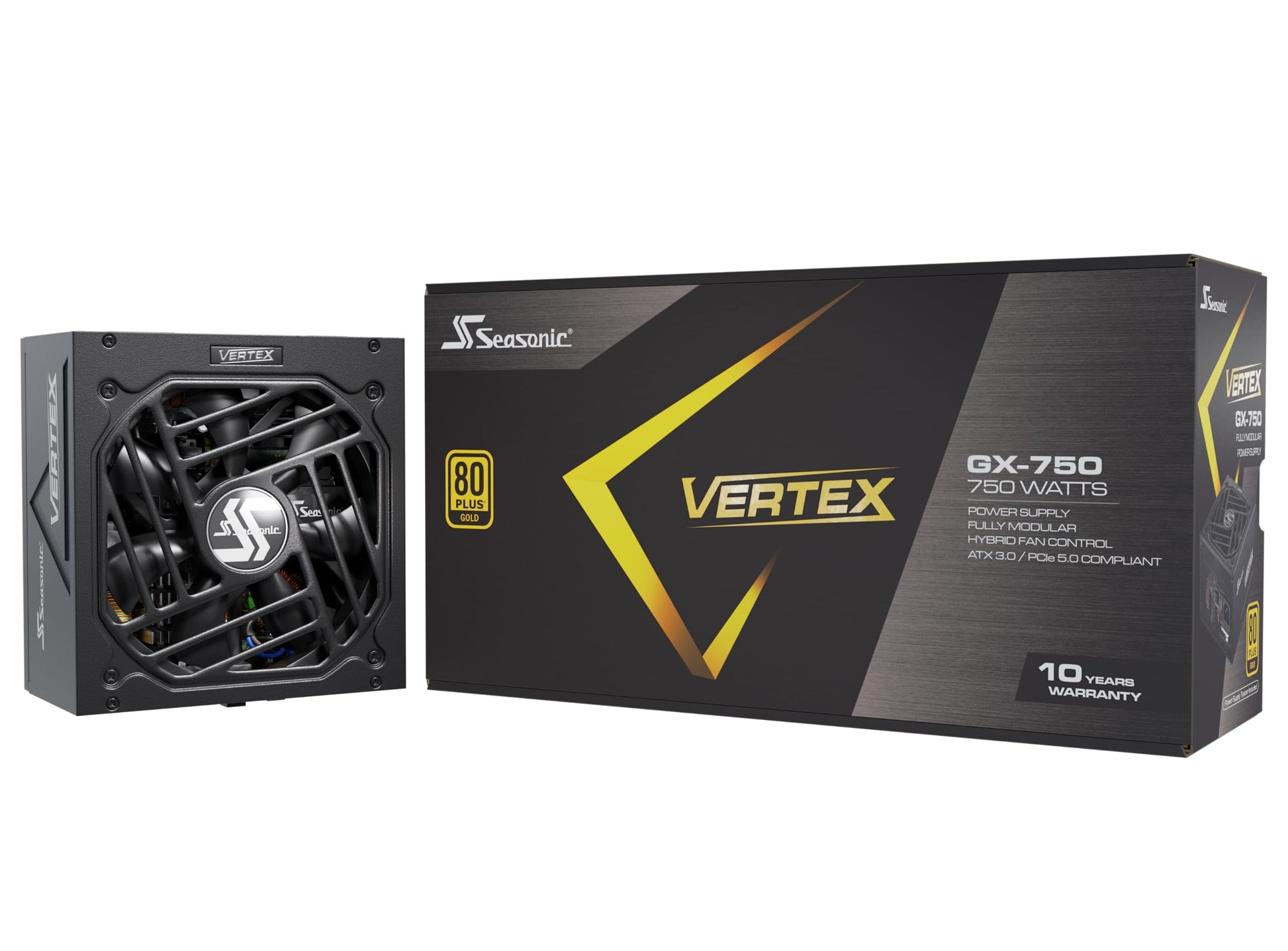 Seasonic Vertex PX-1200-1200W - 80+ Platinum - ATX 3.0 & PCIe 5.0 Ready - Fully Modular - Premium Japanese Capacitors - 12 Year Warranty - Nvidia RTX 40/50 & AMD GPU Compatible