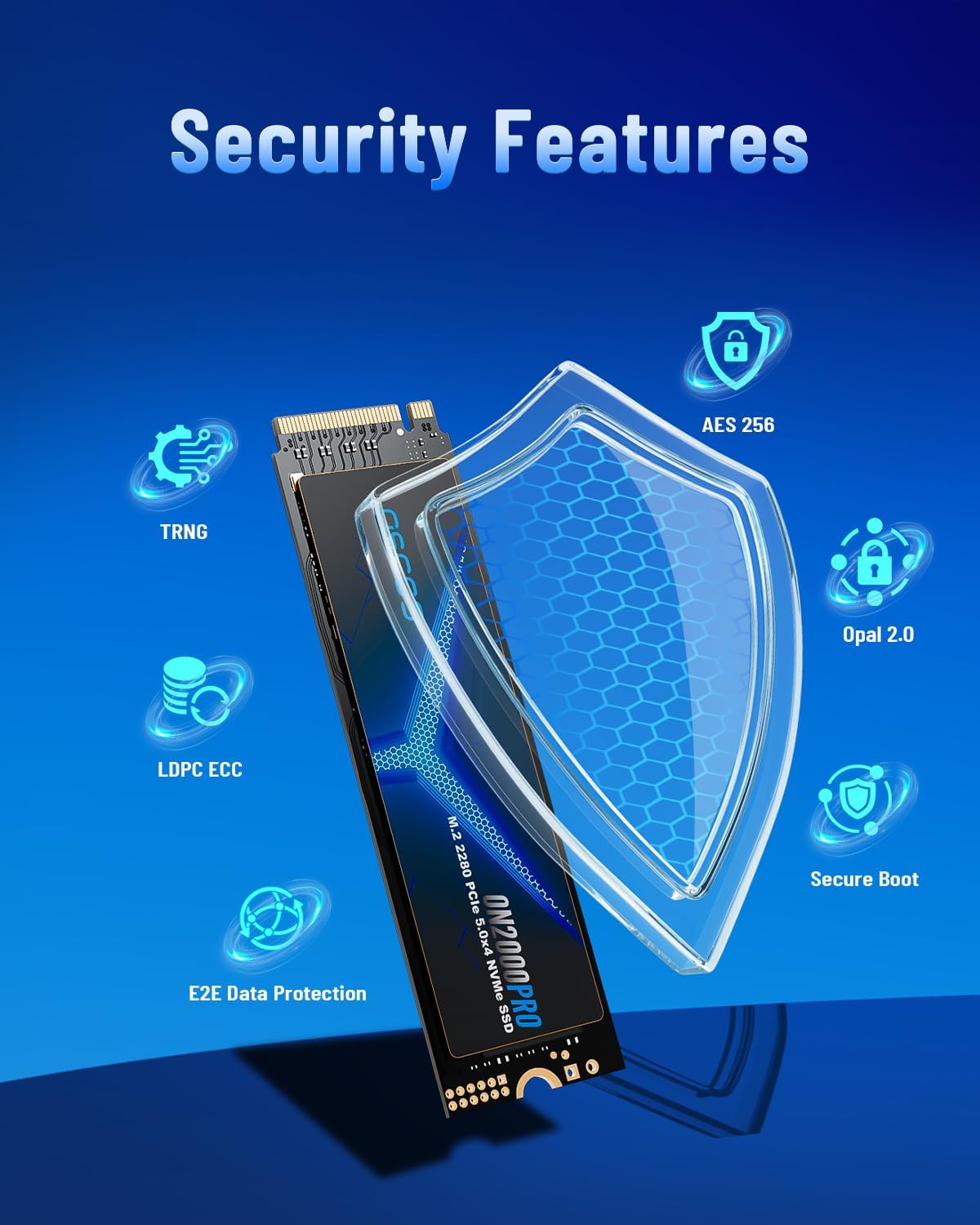 1TB NVMe Gen 5.0 SSD, Up 13,000MB/s,3D TLC NAND, DRAM Cache, Graphene Heatsink, M.2 NVMe PCIe 2280 Gen5x4 SSD for AI Applications, Gaming, PS5, Laptop, PC, Heavy-Duty Workstations