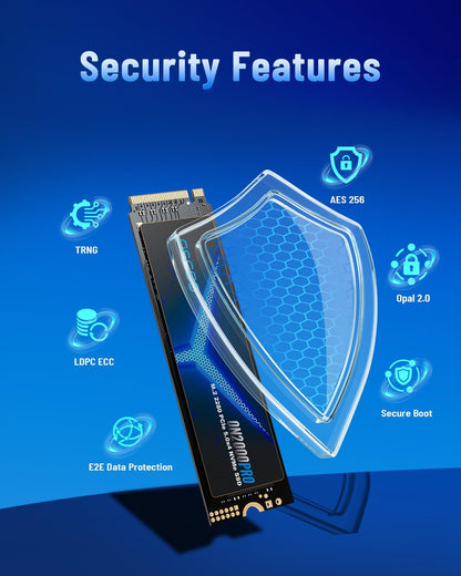 1TB NVMe Gen 5.0 SSD, Up 13,000MB/s,3D TLC NAND, DRAM Cache, Graphene Heatsink, M.2 NVMe PCIe 2280 Gen5x4 SSD for AI Applications, Gaming, PS5, Laptop, PC, Heavy-Duty Workstations