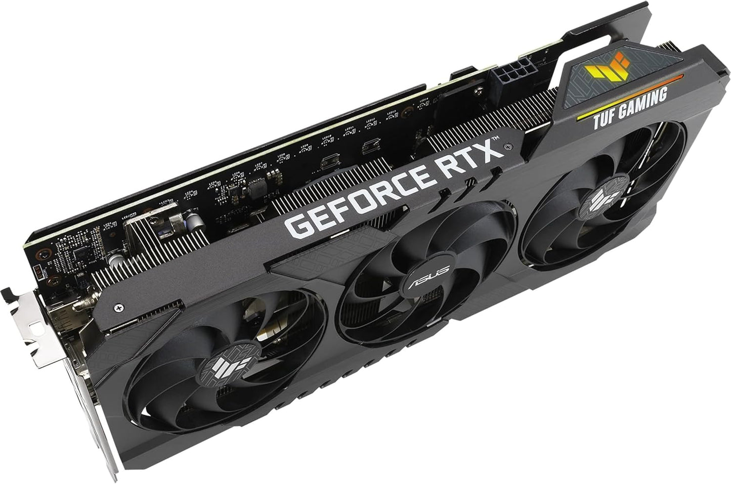 ASUS TUF Gaming NVIDIA GeForce RTX 3060 Ti V2 OC Edition Graphics Card (PCIe 4.0, 8GB GDDR6, LHR, HDMI 2.1, DisplayPort 1.4a, Dual Ball Fan Bearings, Military-Grade Certification, GPU Tweak II)
