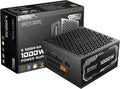 1000W Fully Modular Power Supply, 80+ Gold Certified PSU | ATX 3.1 & PCIe 5.1 Ready | 12V-2x6 Connector | 140mm Low-Noise Fan | 105℃ Japanese Capacitors | Black