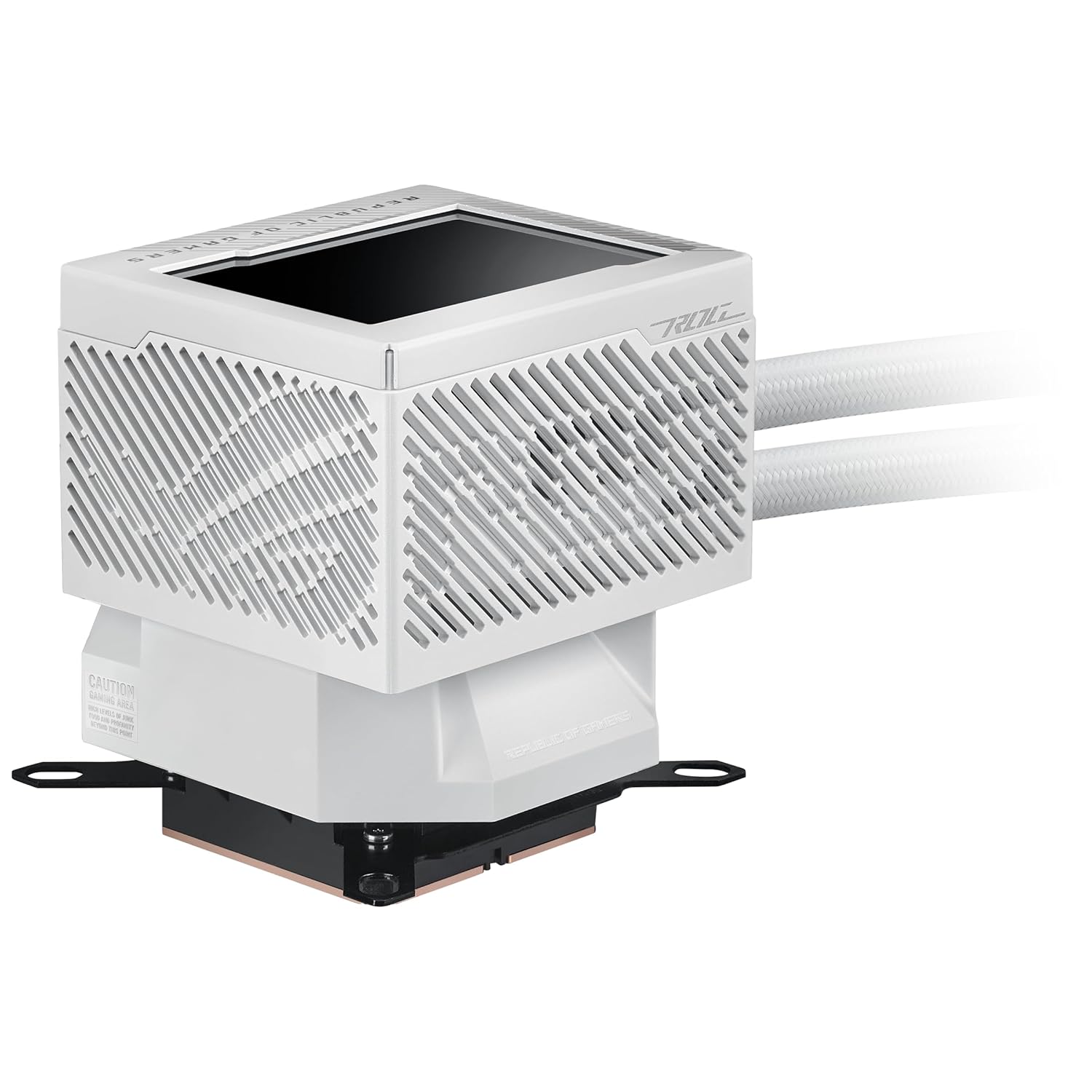 ASUS ROG Ryujin III 240 ARGB WHT All-in-one Liquid CPU Cooler with 240mm Radiator. Asetek 8th gen Pump, 2X Magnetic 120mm ARGB Fans (Daisy Chain Design), 3.5” LCD Display.,White