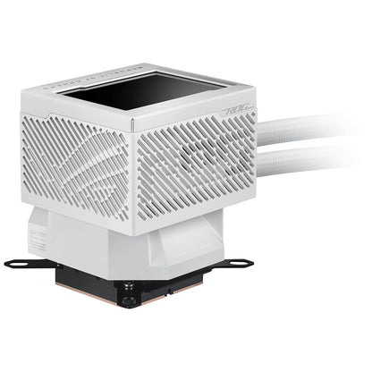 ASUS ROG Ryujin III 240 ARGB WHT All-in-one Liquid CPU Cooler with 240mm Radiator. Asetek 8th gen Pump, 2X Magnetic 120mm ARGB Fans (Daisy Chain Design), 3.5” LCD Display.,White