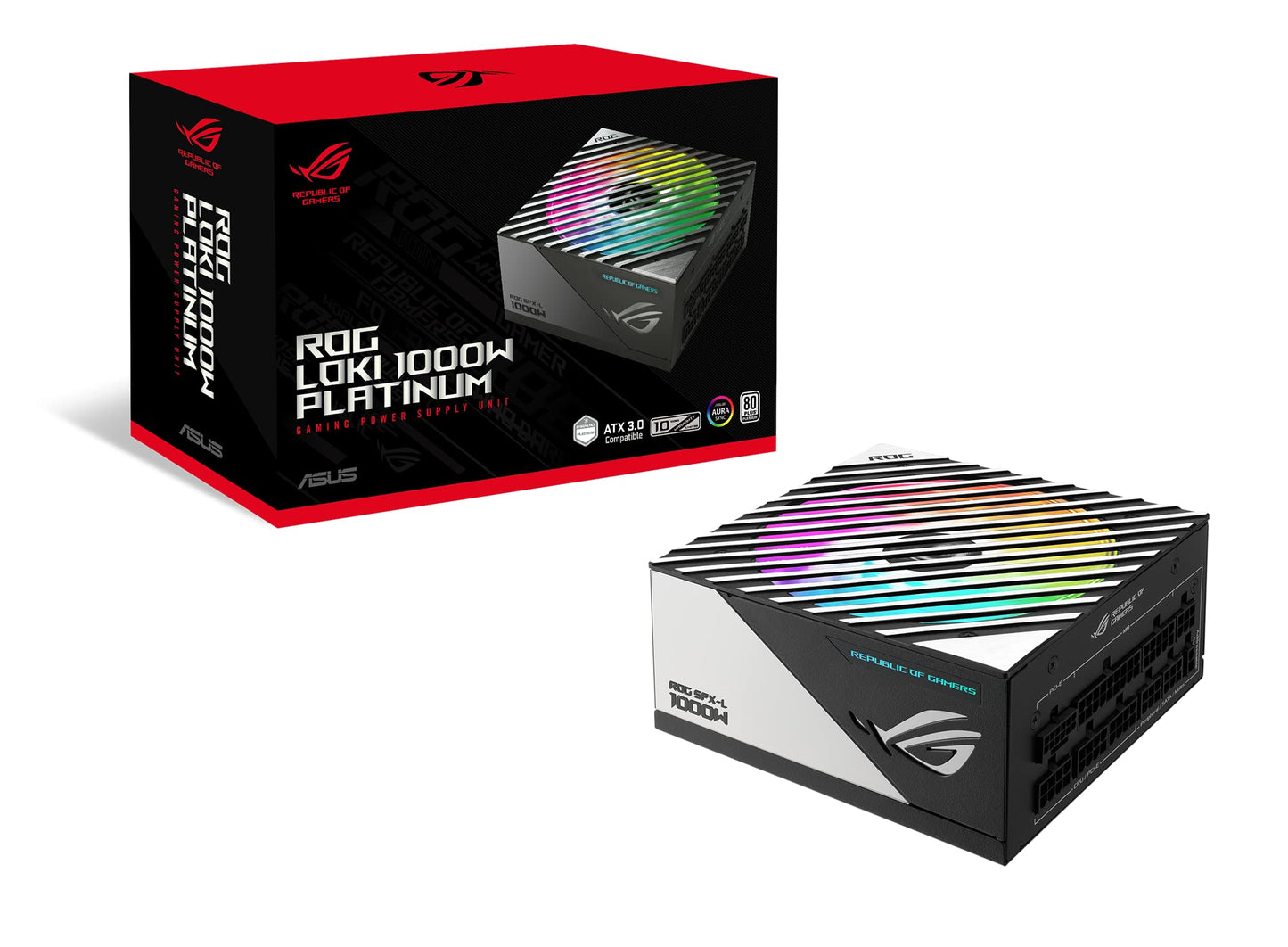 ASUS ROG Thor 1200W Platinum III PSU (80 Plus Platinum Certified, ATX 3.1, GaN MOSFET, GPU-First Intelligent Voltage Stabilizer, Magnetic OLED Display, Turbo Mode, 10-Year Warranty)