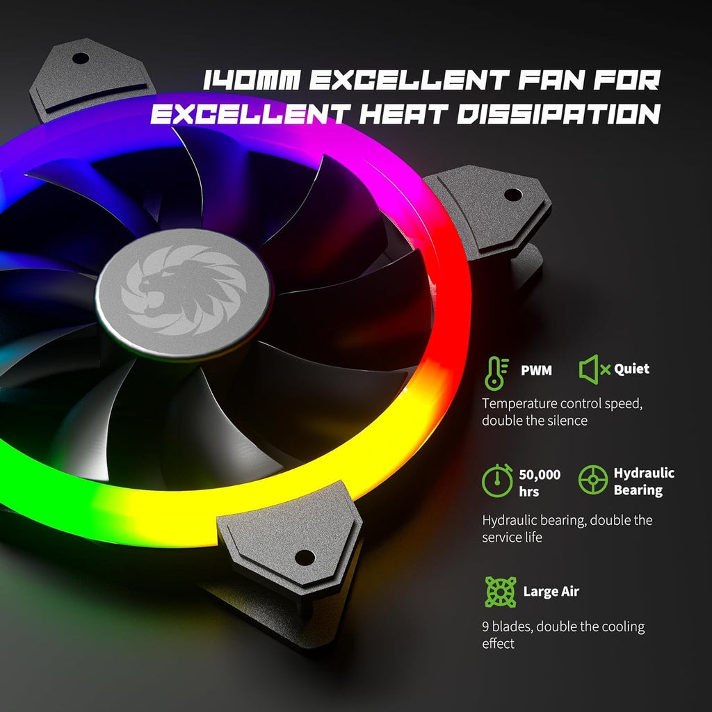 GAMEMAX 750W Fully Modular ARGB Power Supply, ATX3.0 & PCIE 5.0, 80 Plus Gold Certified, 105°C Japanese Caps, ATX Gaming Power Supply