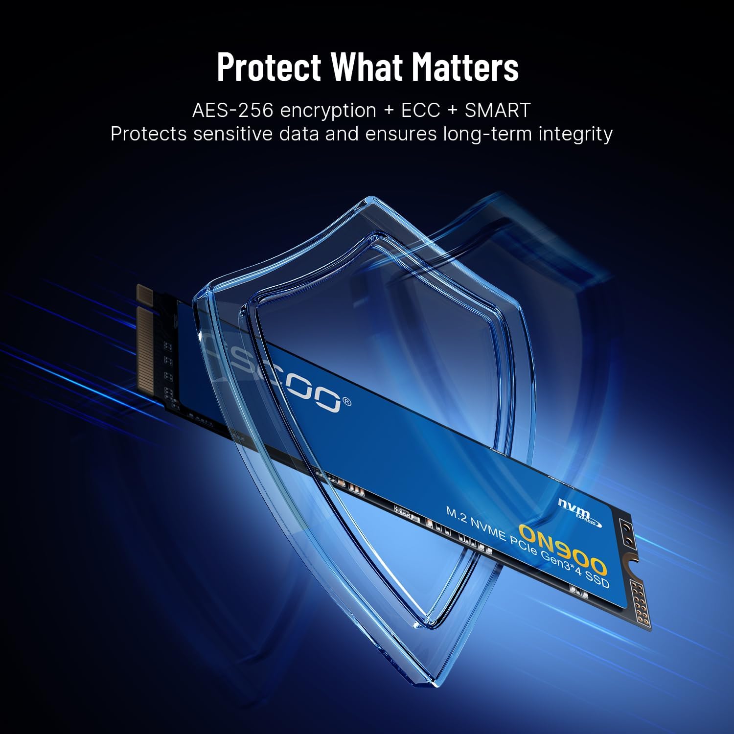 1TB NVMe PCIe 3.0 x4 SSD, Up to 3,500MB/s Read & 3,000MB/s Write, 3D TLC NAND, M.2 2280 Internal SSD for Gaming, Laptop, PC, Desktop Workstations