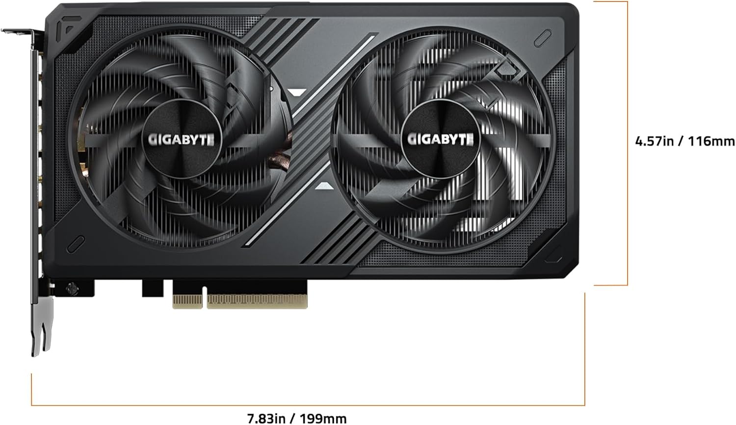 GIGABYTE GeForce RTX 5060 WINDFORCE OC 8G Graphics Card, Cooling System, 8GB 128-bit GDDR7, PCIe 5.0, Manufactured by NVIDIA, DisplayPort & HDMI - Video Output Interface, GV-N5060WF2OC-8GD Video Card