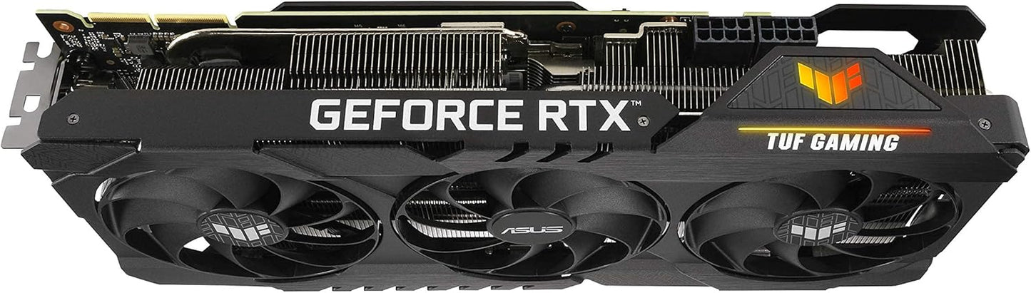 ASUS TUF Gaming NVIDIA GeForce RTX 3090 OC Edition Graphics Card- PCIe 4.0, 24GB GDDR6X, HDMI 2.1, DisplayPort 1.4a, Dual Ball Fan Bearings (Renewed)