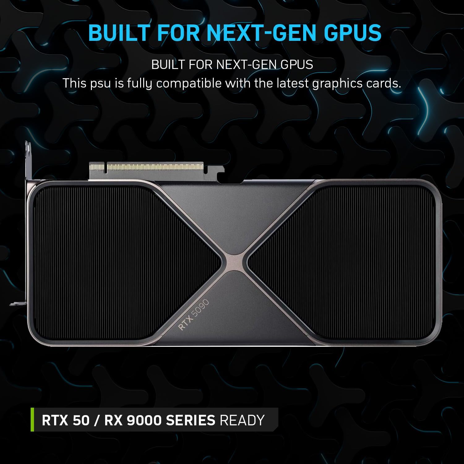 1000W Fully Modular Power Supply, 80+ Gold Certified PSU | ATX 3.1 & PCIe 5.1 Ready | 12V-2x6 Connector | 140mm Low-Noise Fan | 105℃ Japanese Capacitors | Black