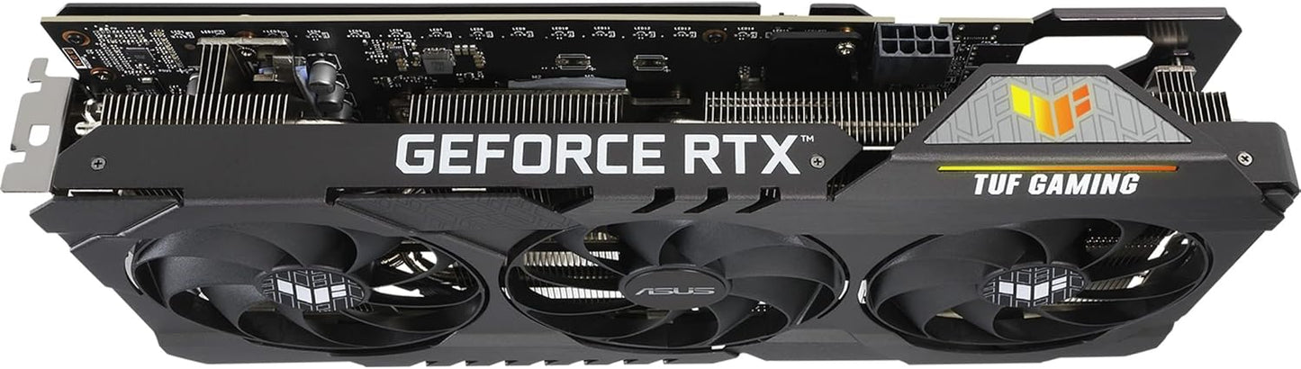 ASUS TUF Gaming NVIDIA GeForce RTX 3060 V2 OC Edition Graphics Card (PCIe 4.0, 12GB GDDR6, HDMI 2.1, DisplayPort 1.4a, Dual Ball Fan Bearings, Military-Grade Certification, GPU Tweak II) (Renewed)