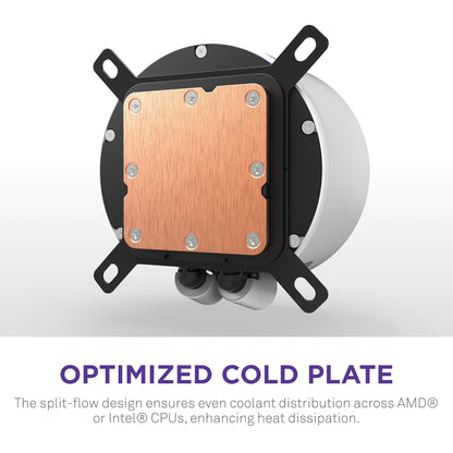 NZXT Kraken Elite 360 RGB 2024 - AIO CPU Liquid Cooler - 360mm Radiator - F360 RGB Core Fan - Customizable 2.72" IPS LCD - NZXT Turbine Pump - AMD® AM5, AM4 - Intel® LGA 1851/1700, 1200/115X - White