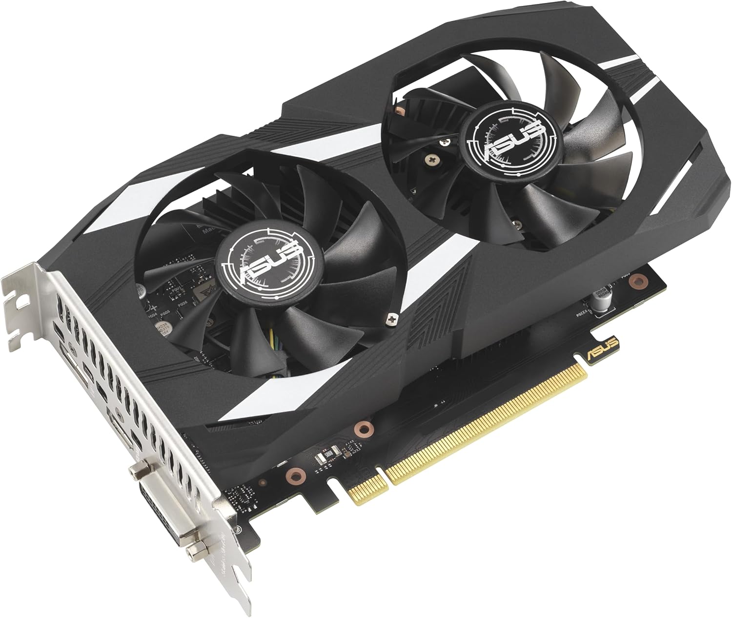 ASUS Dual NVIDIA GeForce RTX 3050 6GB GDDR6 OC Edition Gaming Graphics Card - PCIe 4.0, HDMI 2.1, DisplayPort 1.4a, 2-Slot Design, Axial-tech Fan Design, Steel Bracket, 3 Year Warranty