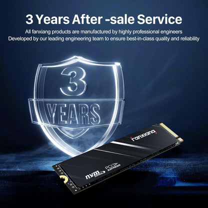 fanxiang S501Q SSD 1TB PCle 3.0x4 Internal Solid State Drive, NVMe M.2 2280 Internal Solid State Drive, SLC Cache 3D NAND Up to 3200MB/s for Laptop and PC Desktops