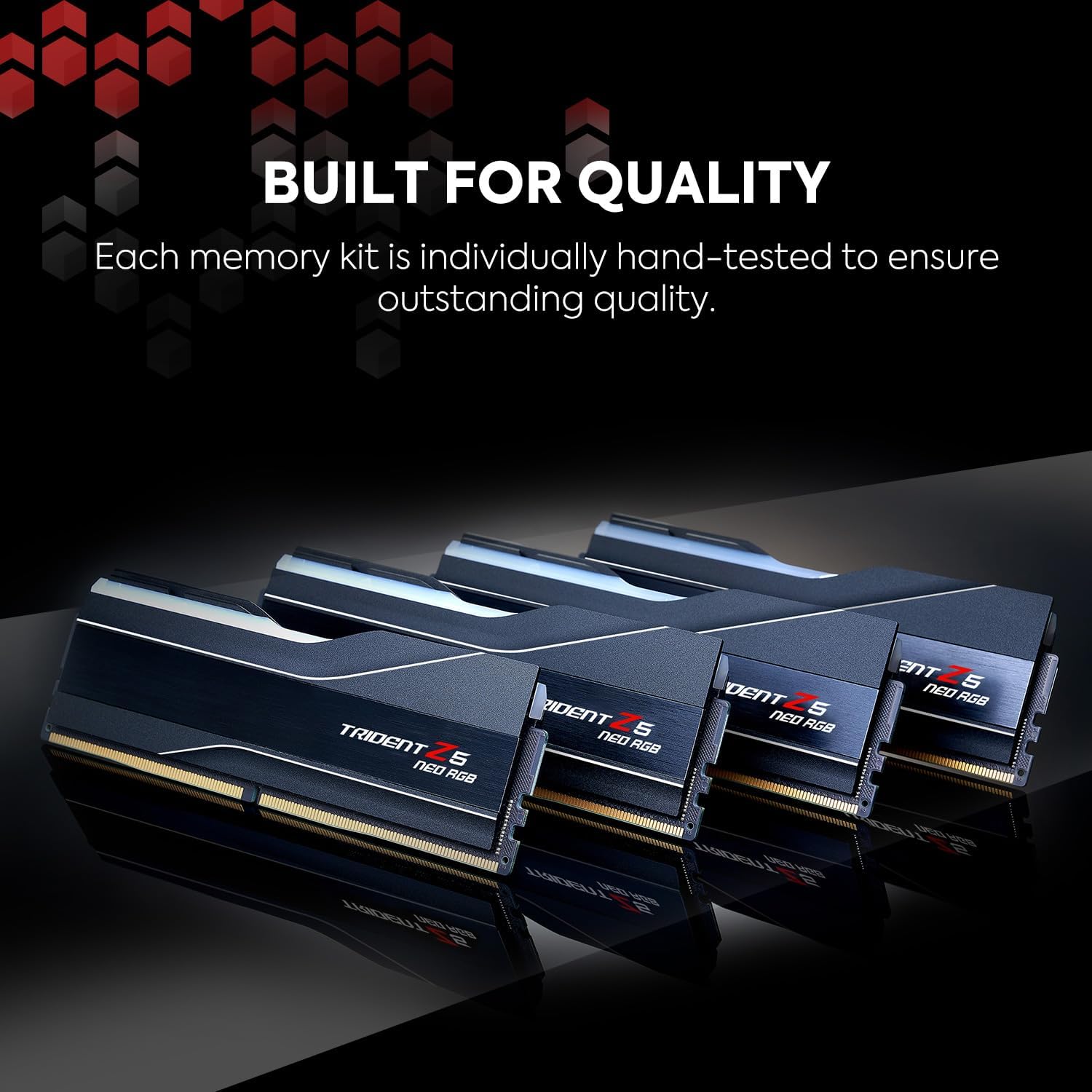G.SKILL Trident Z5 Neo RGB Series DDR5 RAM (AMD Expo) 32GB (2x16GB) 6000MT/s CL30-38-38-96 1.35V Desktop Computer Memory U-DIMM - Matte Black (F5-6000J3038F16GX2-TZ5NR)