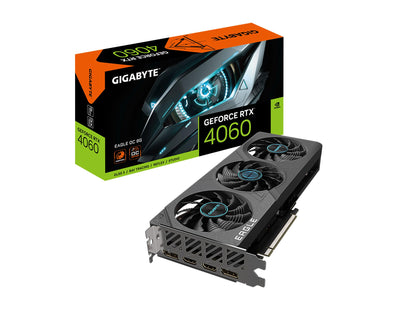 GIGABYTE GeForce RTX 5060 WINDFORCE OC 8G Graphics Card, Cooling System, 8GB 128-bit GDDR7, PCIe 5.0, Manufactured by NVIDIA, DisplayPort & HDMI - Video Output Interface, GV-N5060WF2OC-8GD Video Card