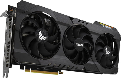 ASUS TUF Gaming NVIDIA GeForce RTX 3060 Ti V2 OC Edition Graphics Card (PCIe 4.0, 8GB GDDR6, LHR, HDMI 2.1, DisplayPort 1.4a, Dual Ball Fan Bearings, Military-Grade Certification, GPU Tweak II)
