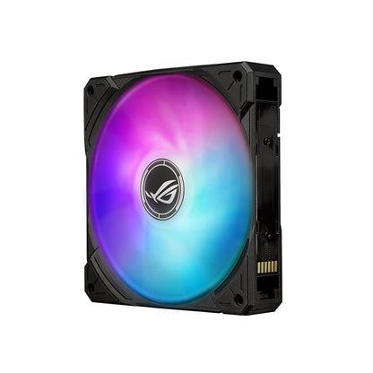 ASUS ROG RYUO IV SLC 360 ARGB All-in-one CPU Liquid Cooler with Shortened tubing maximizes a Clean Aesthetic, Curved 6.67-inch AMOLED Display Supports 3D-Effect Video or Customized System Information