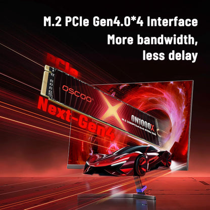 1TB NVMe PCIe 4.0 SSD, Up to 7,400MB/s Read & 6,500MB/s Write, 3D NAND, Graphene Heatsink, M.2 2280 Gen4x4 Internal SSD for PS5, Gaming Laptop, PC, Desktop Workstations