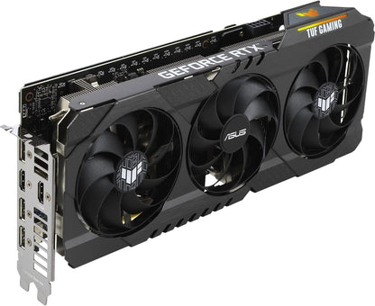 ASUS TUF Gaming NVIDIA GeForce RTX 3060 V2 OC Edition Graphics Card (PCIe 4.0, 12GB GDDR6, HDMI 2.1, DisplayPort 1.4a, Dual Ball Fan Bearings, Military-Grade Certification, GPU Tweak II) (Renewed)