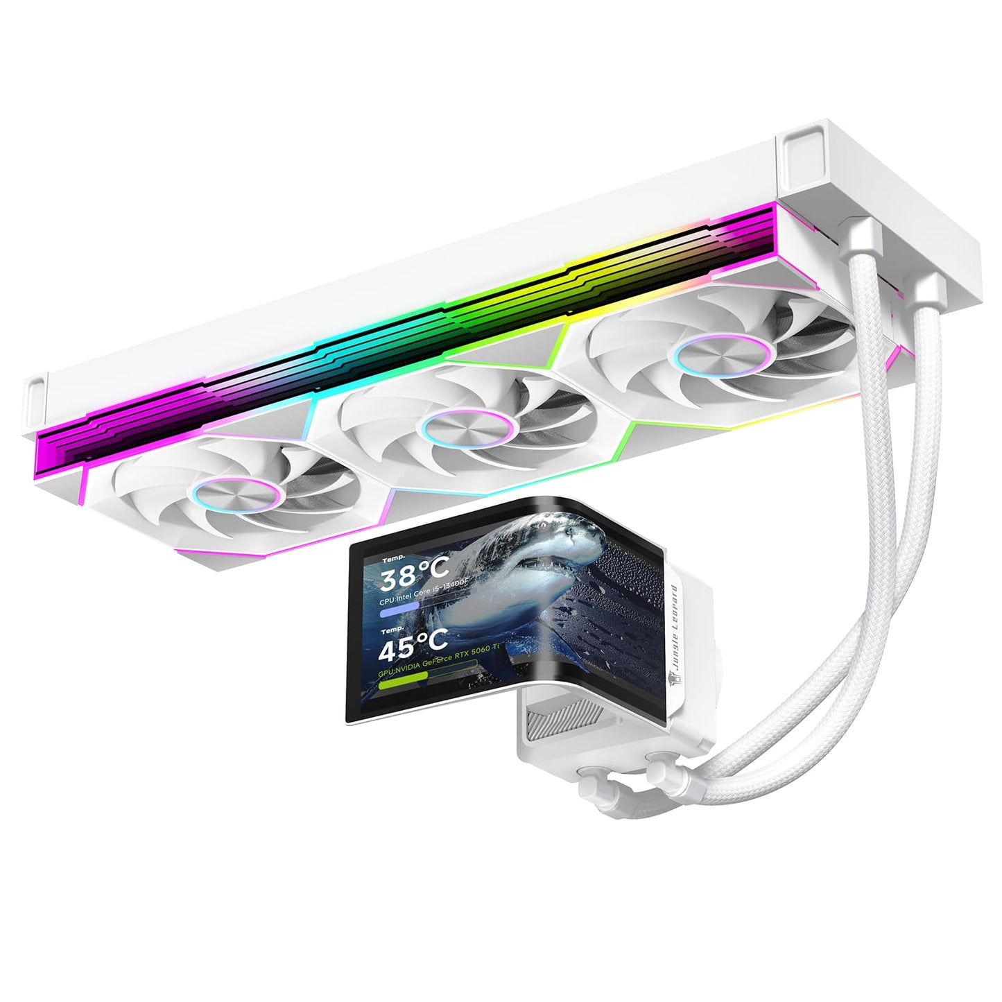 Chill ARC 360mm AIO CPU Cooler with 6.67" 2K AMOLED Curved Rotatable Screen & 3D Anamorphic Effect | 320W TDP | ARGB Fans | Intel LGA1851/1700/115X | AMD AM4/AM5 | Black
