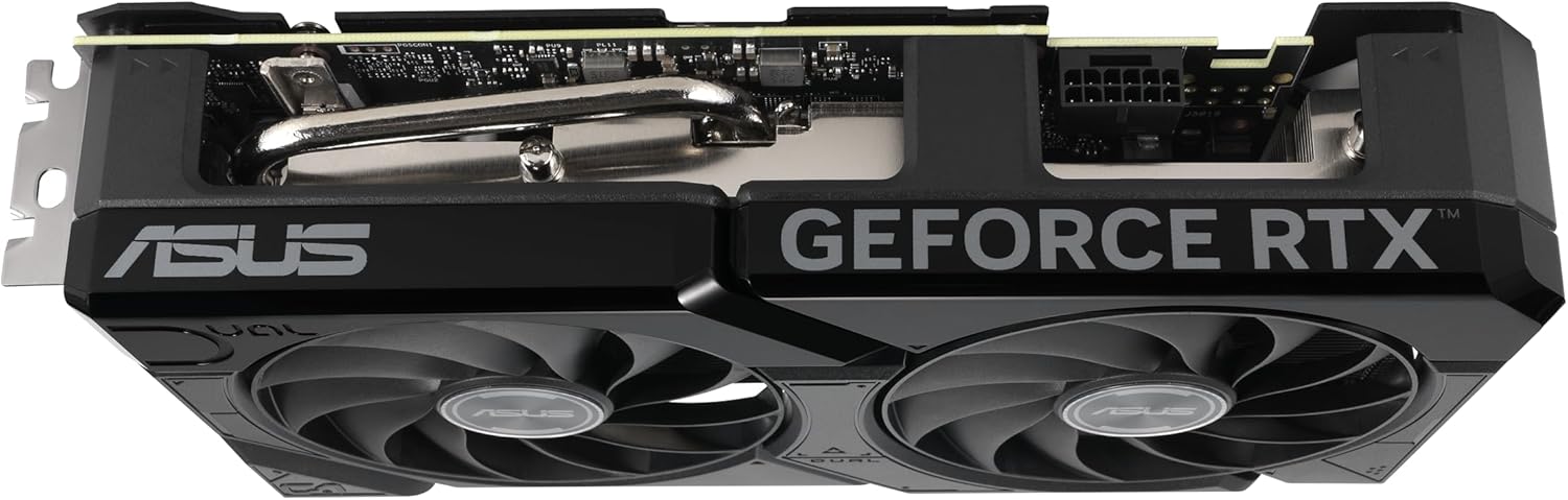 ASUS Dual GeForce RTX™ 4070 Super EVO OC Edition 12GB GDDR6X (PCIe 4.0, 12GB GDDR6X, DLSS 3, HDMI 2.1a, DisplayPort 1.4a, 2.5-Slot Design, Axial-tech Fan Design, 0dB Technology, and More)