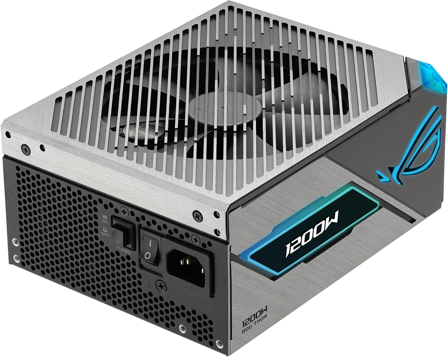 ASUS ROG Thor 1200W Platinum III PSU (80 Plus Platinum Certified, ATX 3.1, GaN MOSFET, GPU-First Intelligent Voltage Stabilizer, Magnetic OLED Display, Turbo Mode, 10-Year Warranty)
